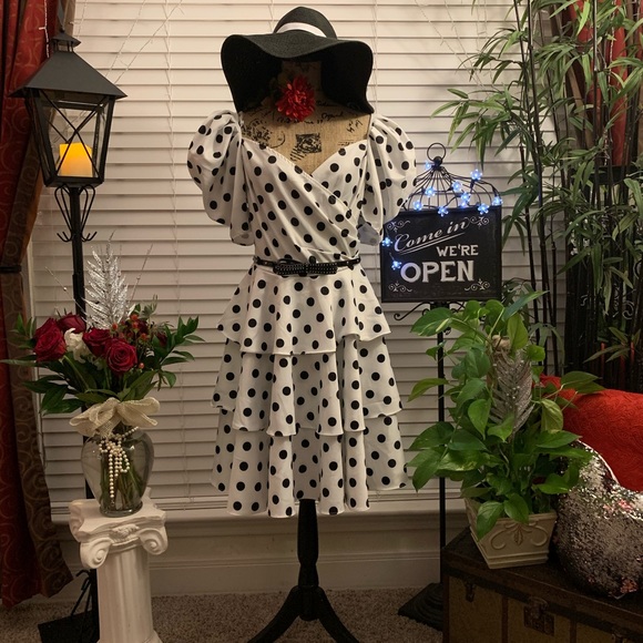 CQ by CQ POLKA DOT PRINT MINI DRESS - Picture 4 of 9